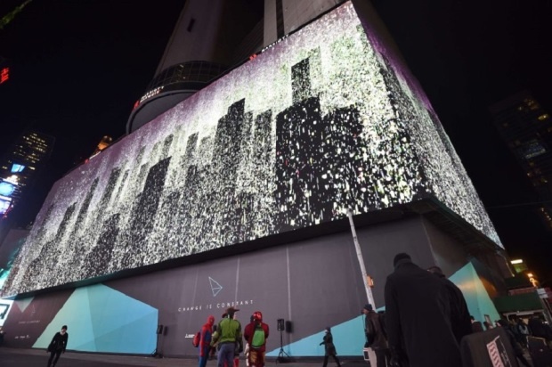 В Нью-Йорке появился самый большой в мире видеоэкран (4 фото)
