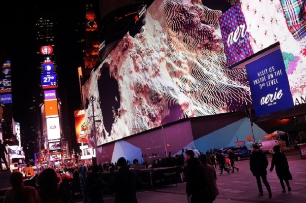 В Нью-Йорке появился самый большой в мире видеоэкран (4 фото)