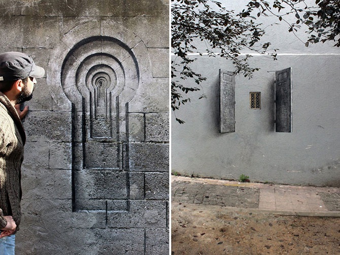 Поэтичный стрит-арт испанского художника Pejac (18 фото)