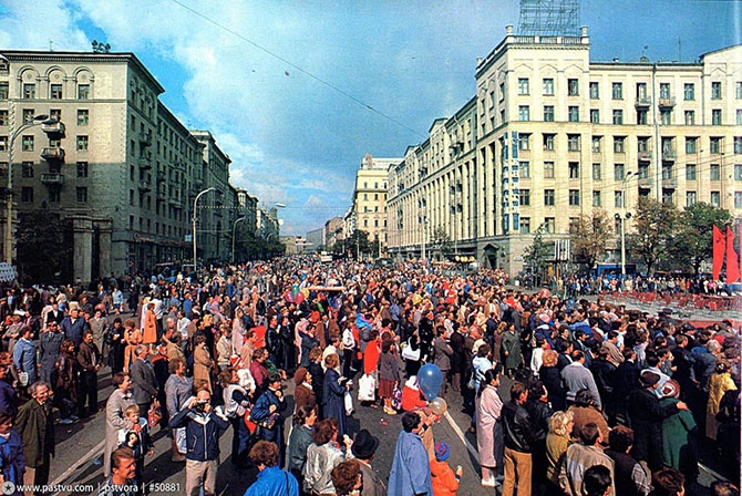 Прогулка по Москве 1989 года (62 фото)