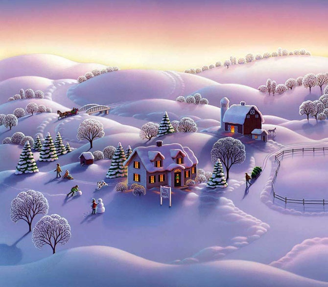 Зимняя сказка от Робин Молине (16 картинок)