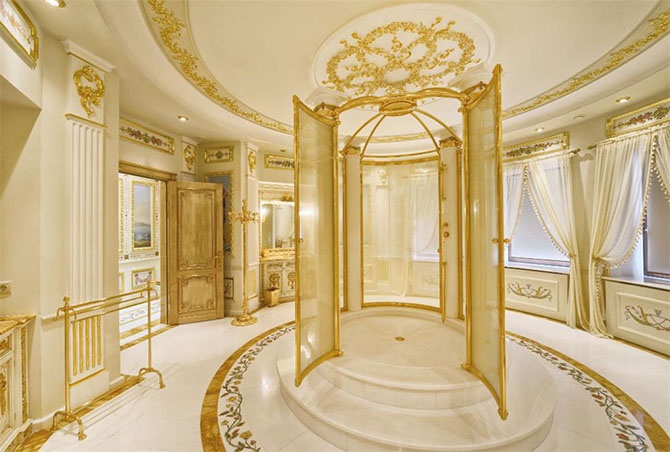 Золотой дворец на Рублёвке за 100 млн. долларов (24 фото)