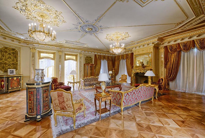 Золотой дворец на Рублёвке за 100 млн. долларов (24 фото)