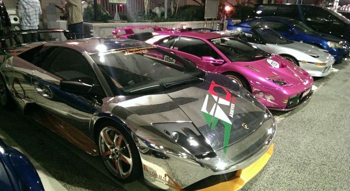 Фото и видео со съезда японских любителей эксклюзивных суперкаров Lamborghini (видео и 23 фото)