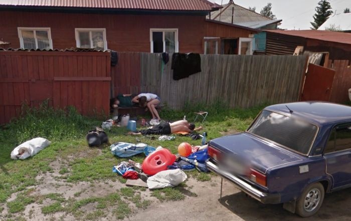 Что увидел Google Street View в городе Новоалтайске (4 фото)