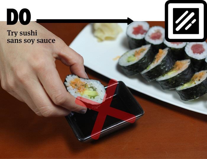Главные правила поедания суши