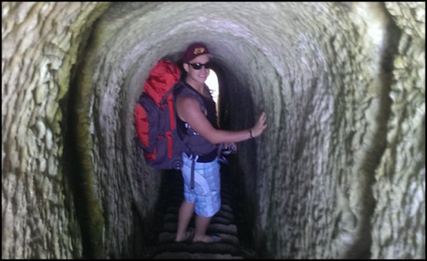 Необычный тоннель, ведущий на уединный пляж