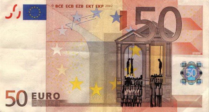 Рисунки греческого художника на банкнотах (27 картинок)
