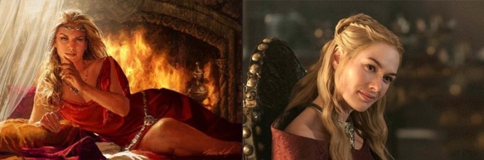 Сравнение внешнего облика персонажей "Игры престолов" в сериале и книге