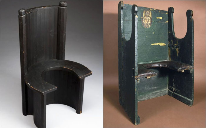 Кресла для рожениц прошлых веков (7 фото)