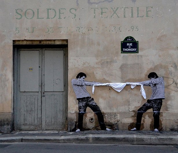 Парижский стрит-арт от Чарльза Лаваля (30 фото)