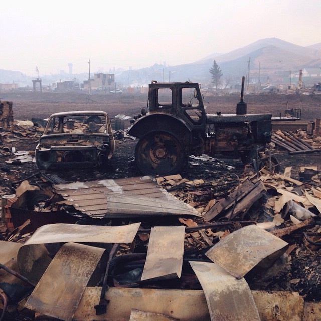Фотографии пожаров в Забайкалье, размещенные в Instagram (20 фото)
