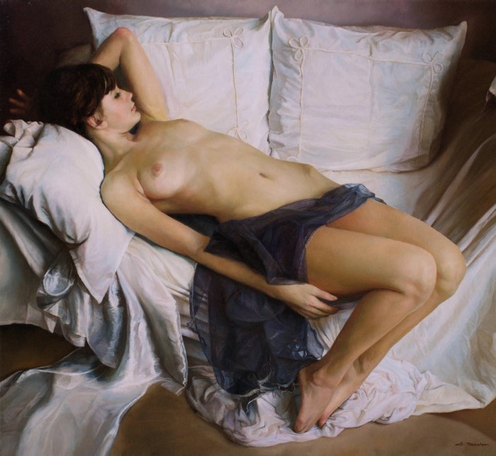 Чувственность женского тела в работах русского художника Сергея Маршенникова (25 фото)