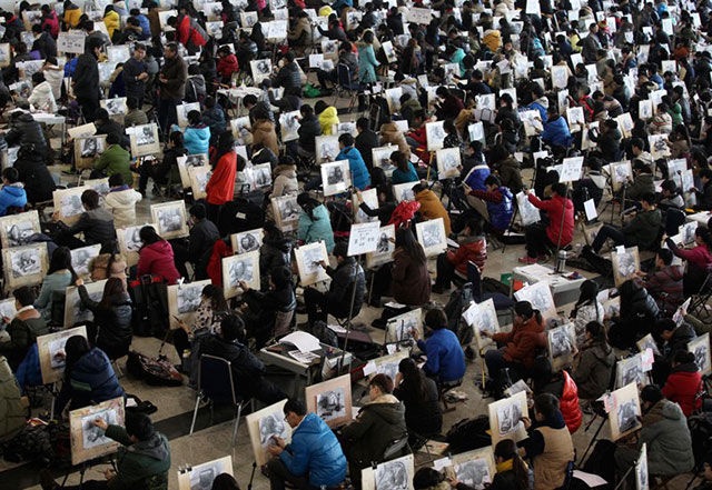 Как проходит общенациональный экзамен для старшеклассников в Китае (16 фото)