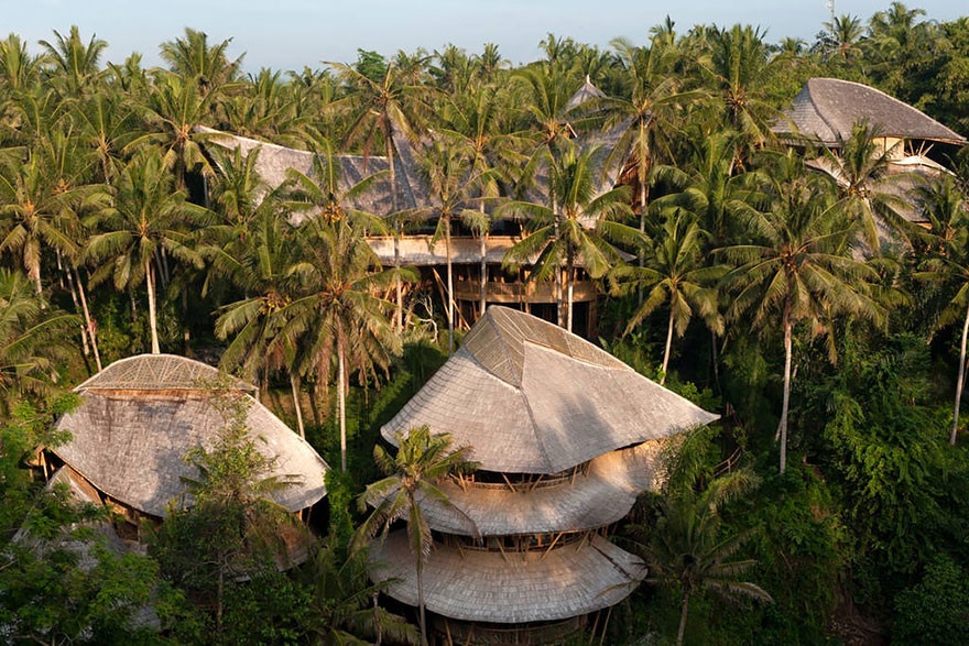 Креативные дома из бамбука (12 фото)