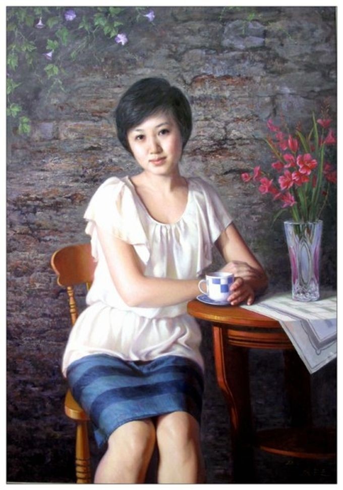 Работы художников-портретистов из Северной Кореи (36 картин)