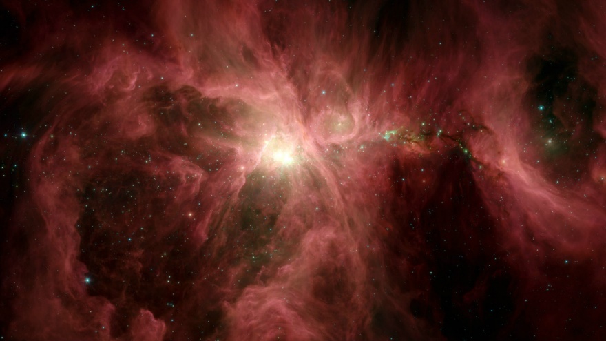 Красочные фотографии, сделанные космическим телескопом "Спитцер" (15 фото)