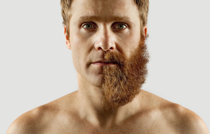 Мужчина отрастил бороду, чтобы сбрить половину... Зачем?