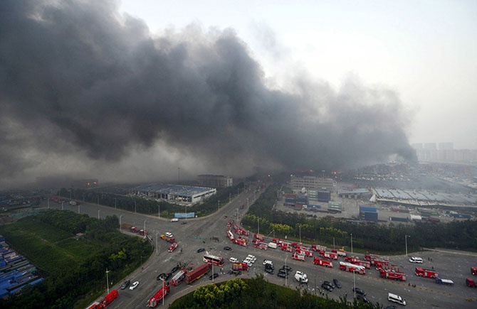 Последствия техногенной катастрофы в Китае (21 фото)