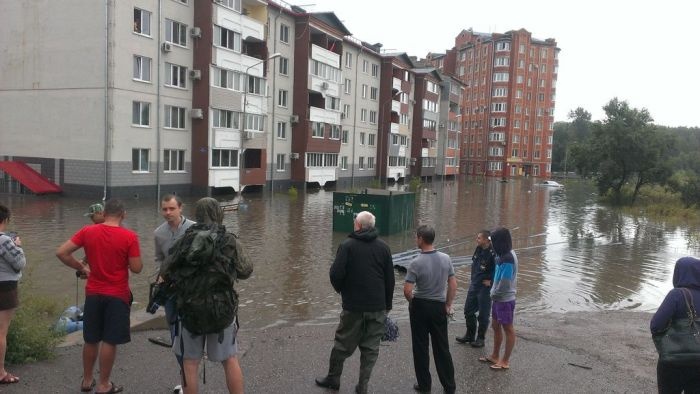Затопленные дома и улицы Уссурийска (19 фото)