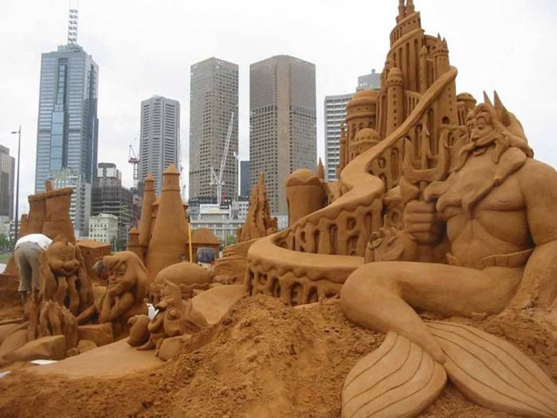 12 красивых скульптур из песка
