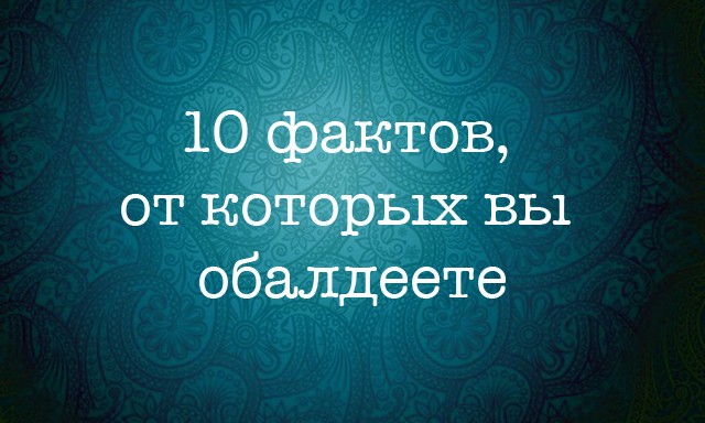 10 интересных фактов