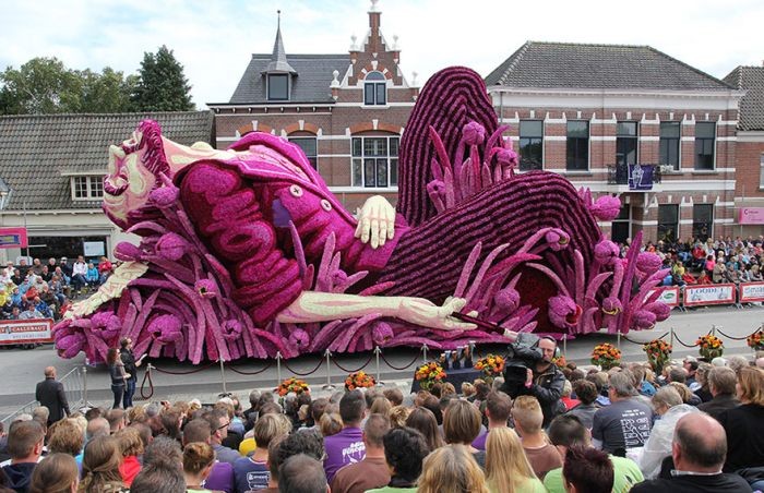 Парад цветов в голландском городе Зюндерт (14 фото)