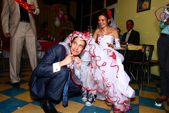 Веселые фото русских свадеб (58 фото)
