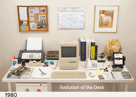 Как менялся рабочий стол в течении 30 лет