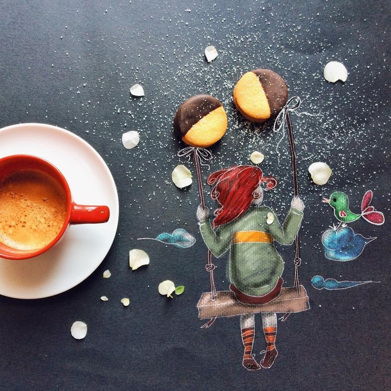 Утреннее кофе как искусство (16 фото)
