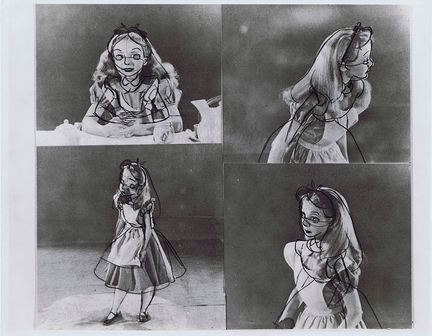 Создание мультфильма «Алиса в Стране чудес». Редкие кадры из студии Уолта Диснея
