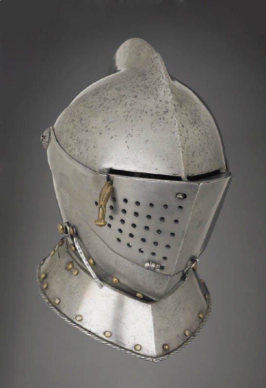 Часть доспехов: германские шлемы XVI века (14 фото)