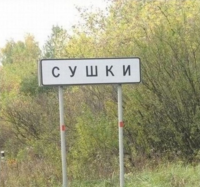 Указатели населенных пунктов на наших дорогах (21 фото)