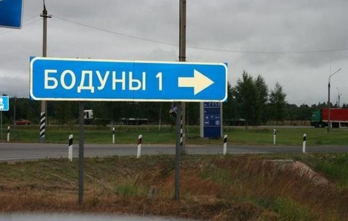 Указатели населенных пунктов на наших дорогах (21 фото)