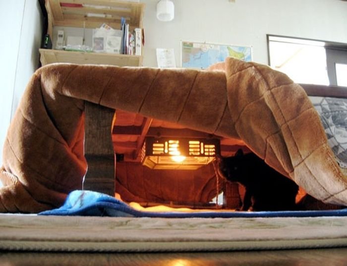 Японский стол с одеялом и подогревом