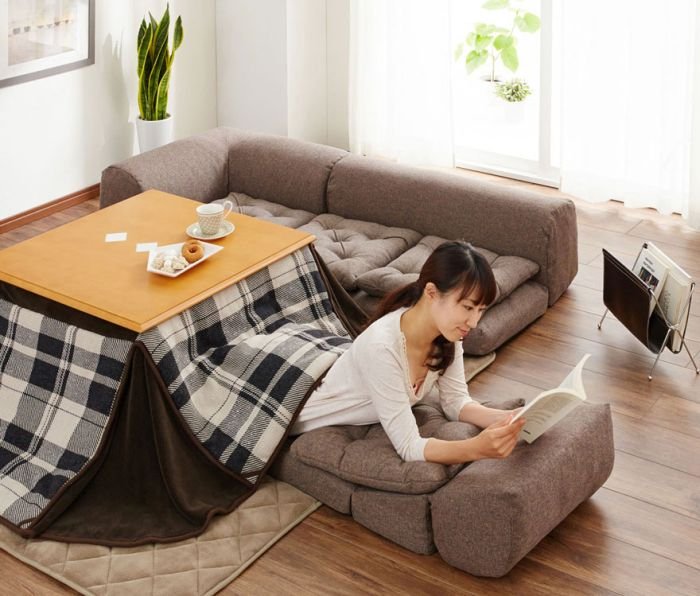 Японский стол с одеялом и подогревом