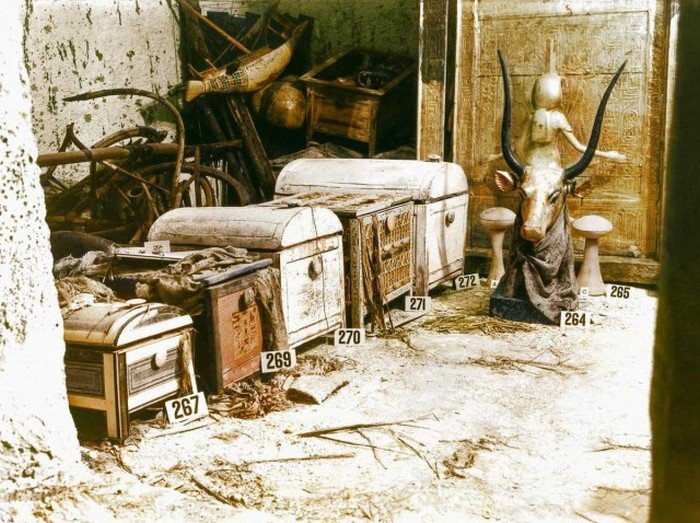 Гробница Тутанхамона, 1922 год (21 фото)