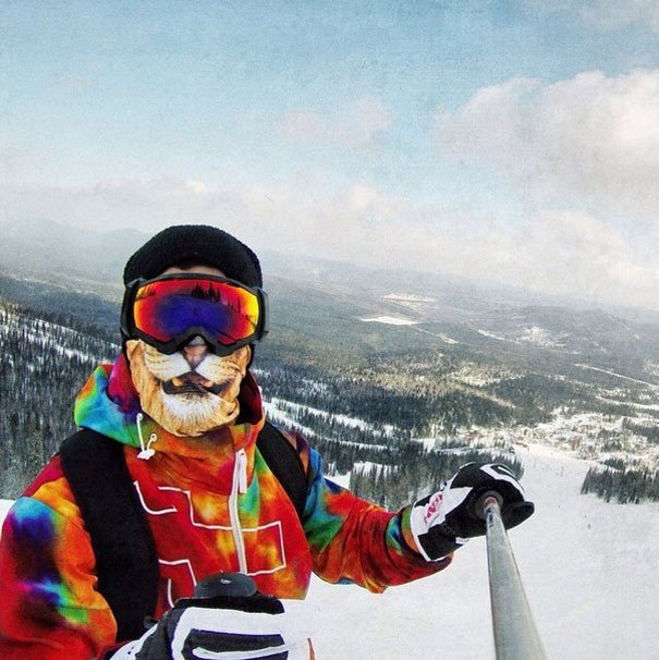 Забавные лыжные маски (8 фото)