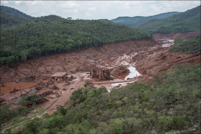 Бразильский городок после затопления