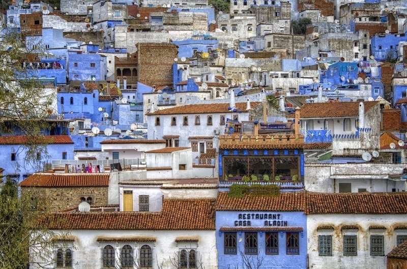 Cиний город в Марокко