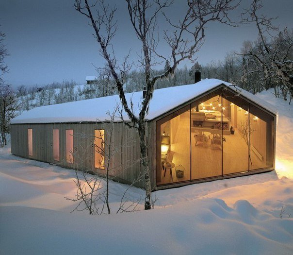 Уютный дом в норвежском городке Ол