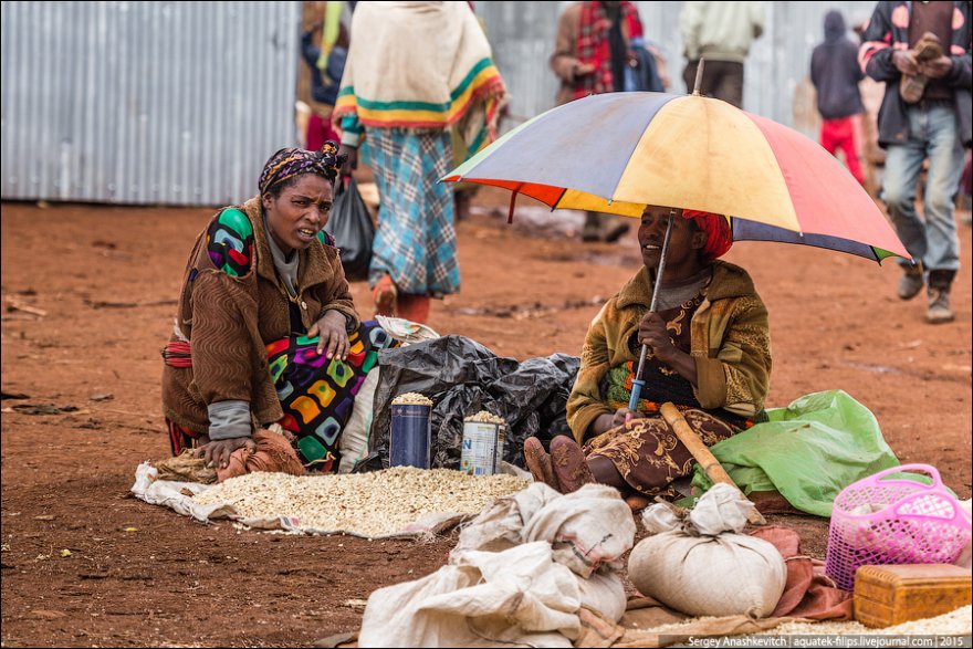 Колоритный рынок Эфиопии