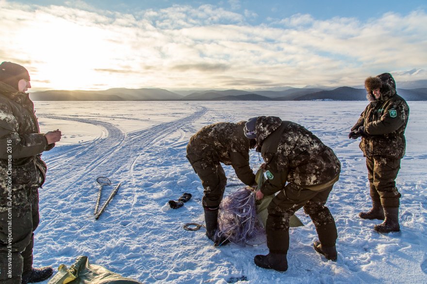 Работа рыбинспекторов на Байкале