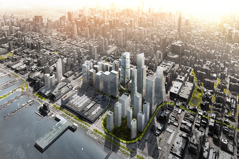 Интересный проект бизнес-центра с каскадными террасами в Нью-Йорке
