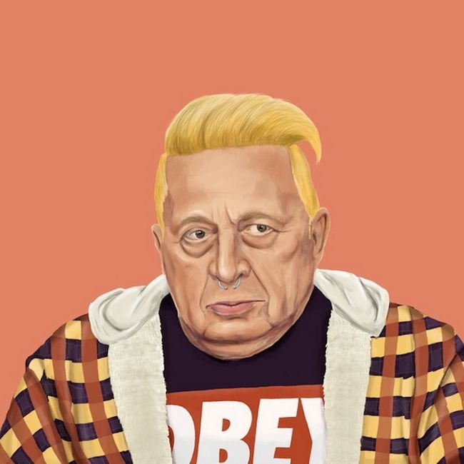 Серия рисунков «Hipstory» от Амита Шимони