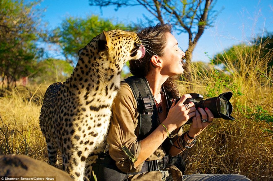 Смелый фотограф из ЮАР, с которой даже дикие звери становятся ручными