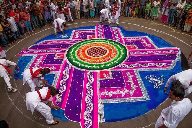 Ранголи – индийское народное искусство