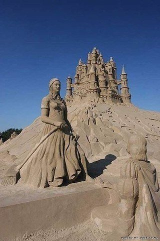 Потрясающие фигуры из песка
