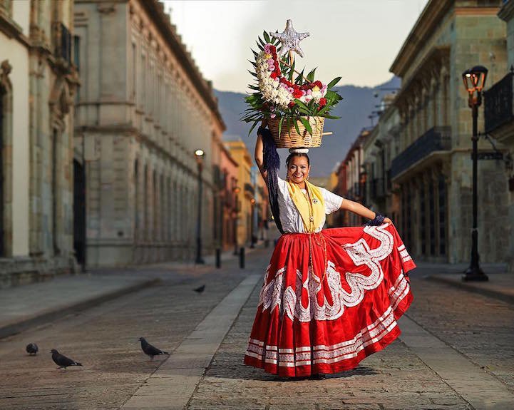 Традиционные убранства мексиканского индейского народа сатотеки