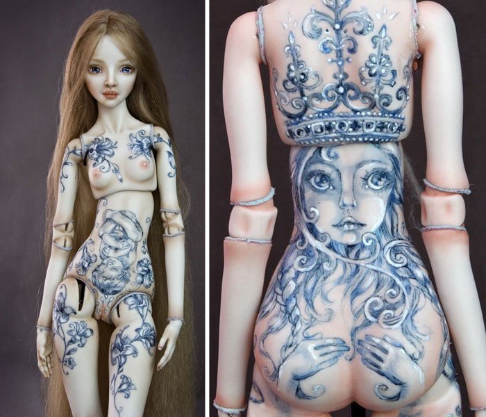 Необыкновенные фарфоровые куклы ручной работы